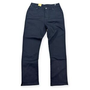 New Wrangler Jeans Women's 13/14x36 Black Slim Fit Low Rise Cowboy Cut Tapered